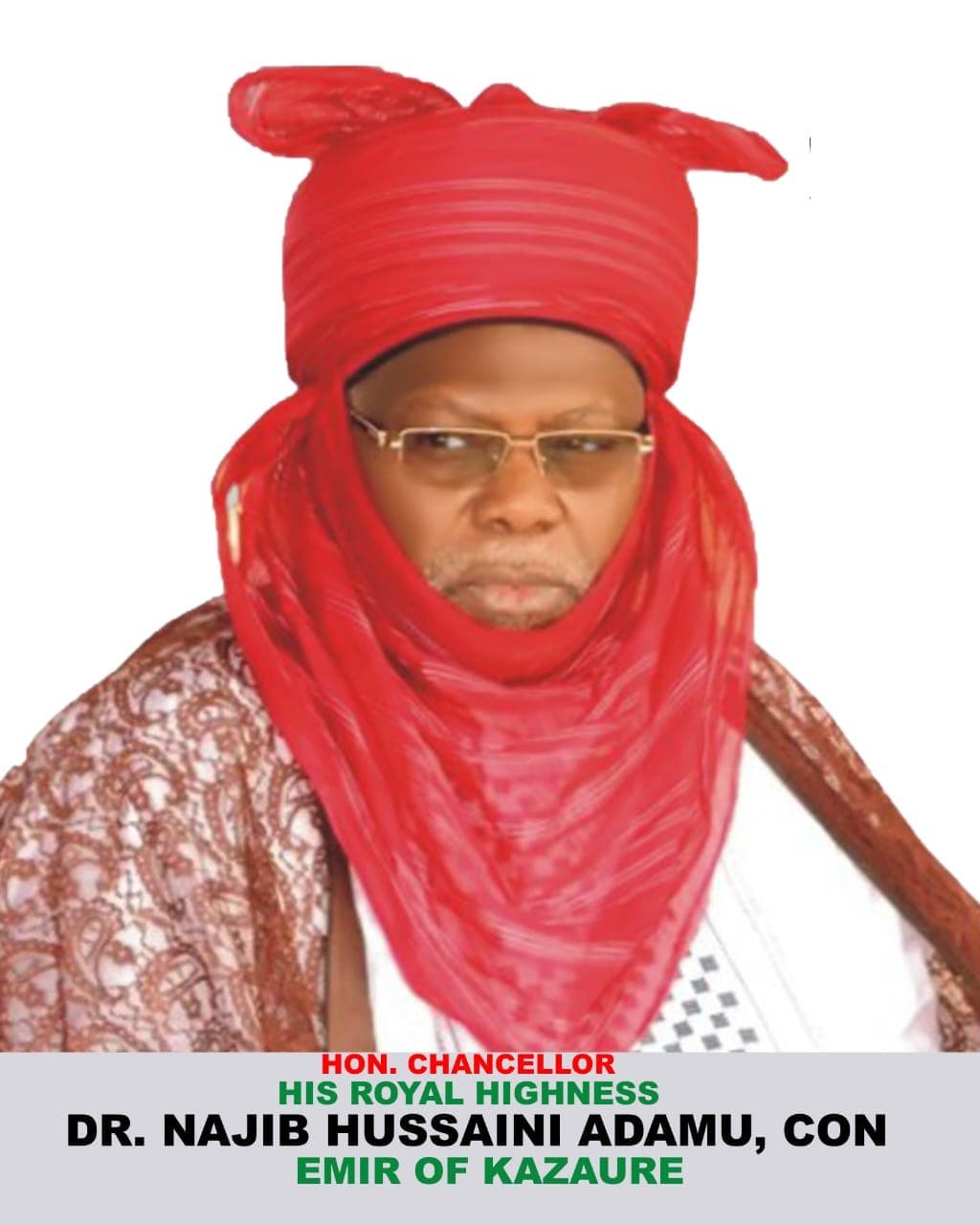 HRH Dr. Najib Hussaini Adamu, CON