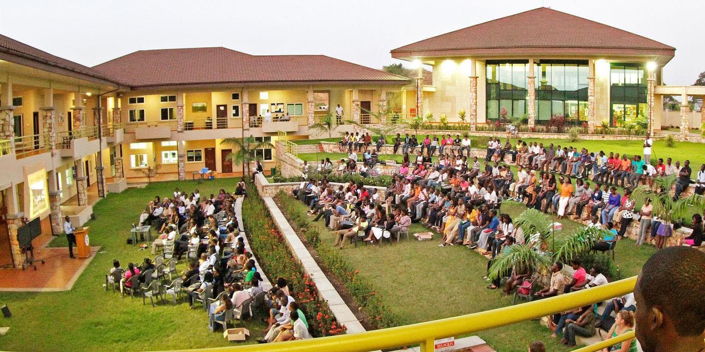 Placeholder — outdoor campus gathering